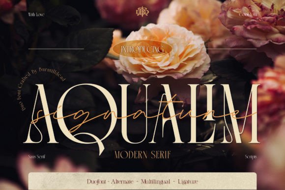 Aqualim Signature: Where Serif Meets Script