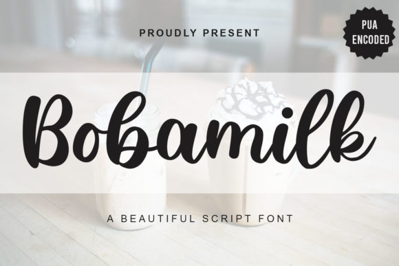 Bobamilk: A Handwritten Font That Feels Effortlessly Luxurious
