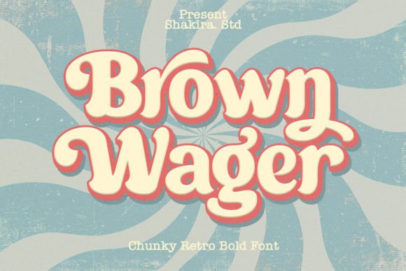 Brown Wager: Your Go-To Chunky Retro Serif