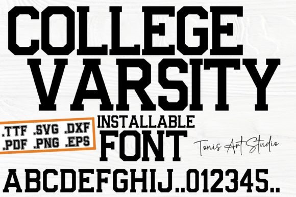 College Varsity Font Svg: A Designer's Guide to Sporty Style