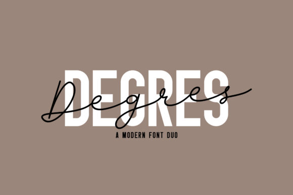 Degres Duo: Uniting Condensed Sans Serif & Script