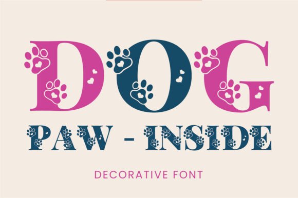 Dog Paw Inside: A Playful Typeface for Pet-Themed Designs