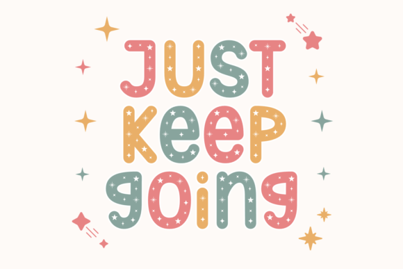 Just Keep Going: A Starry Font for Creative Projects