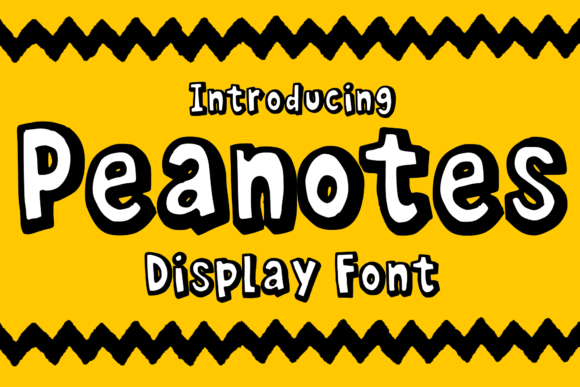Peanotes: A Playful Display Font for Creative Projects