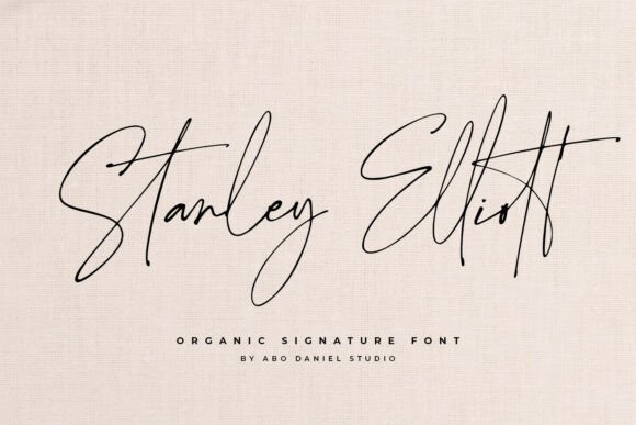 Stanley Elliott: A Handwritten Signature Font for Modern Branding
