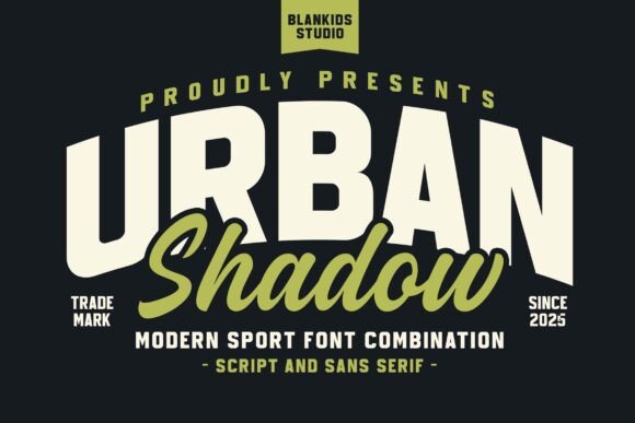 Urban Shadow: The Varsity Font for Modern Branding